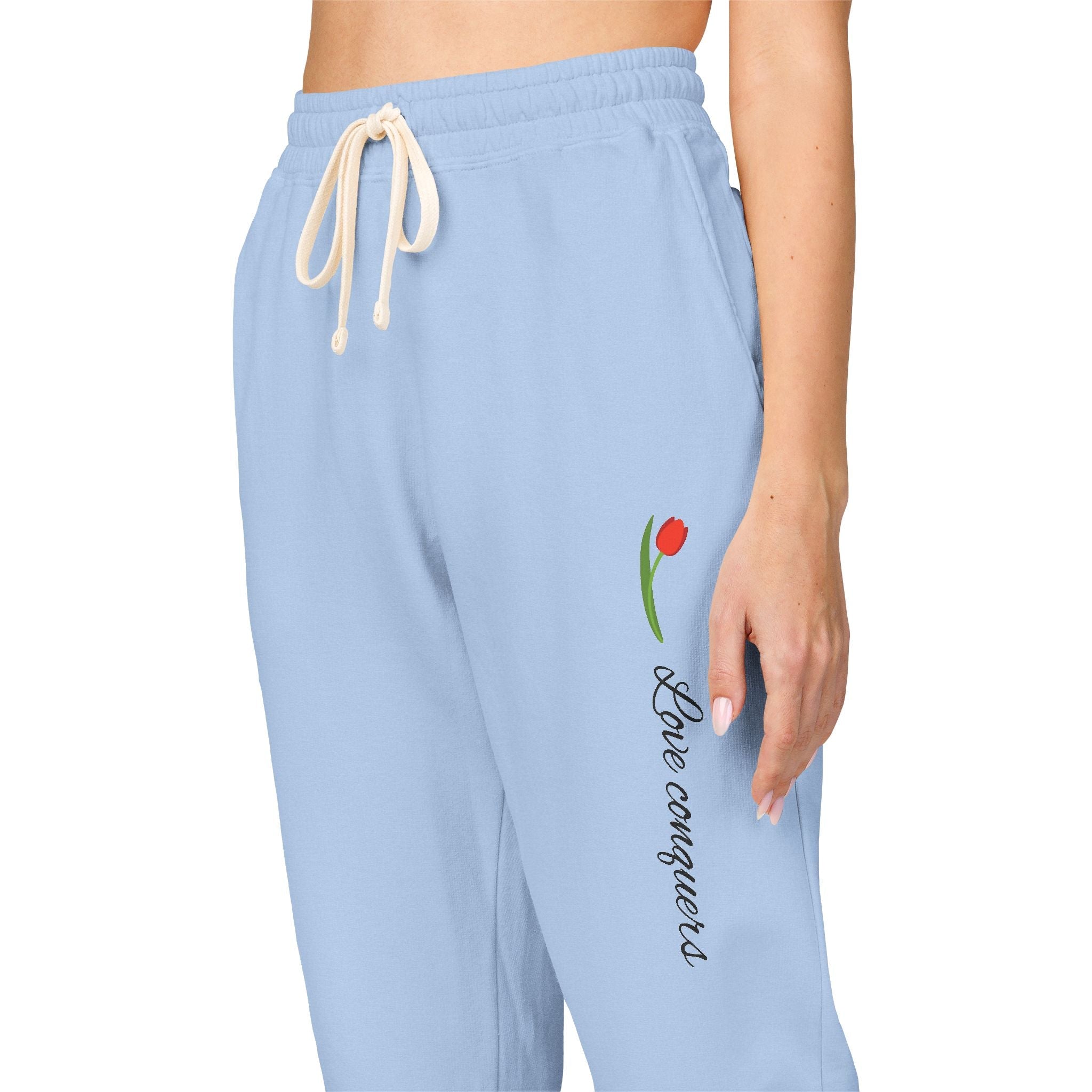 Embroidered Tulip Sweats - Hiraeth Manor