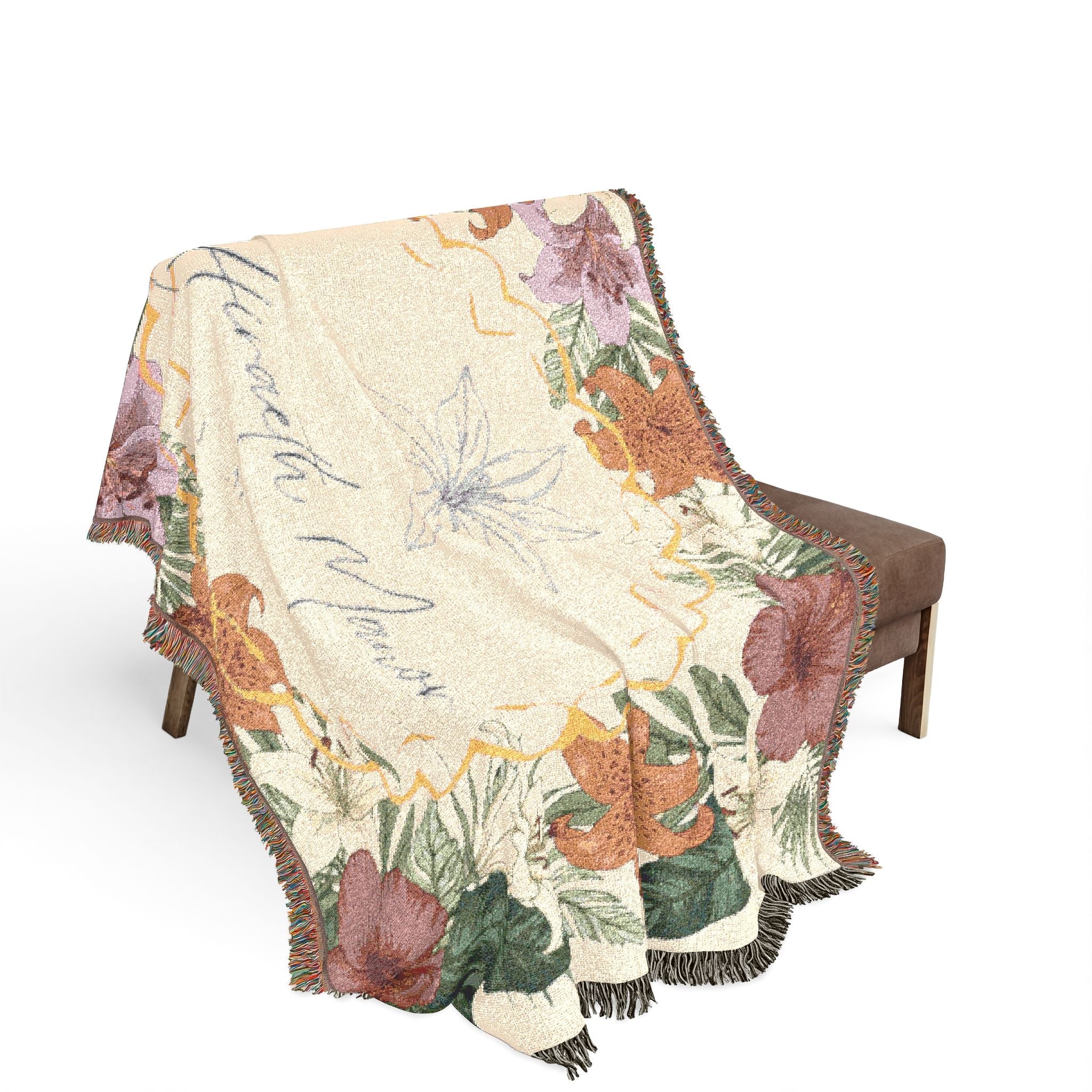 Floral Hiraeth Manor Throw Blanket - Hiraeth Manor