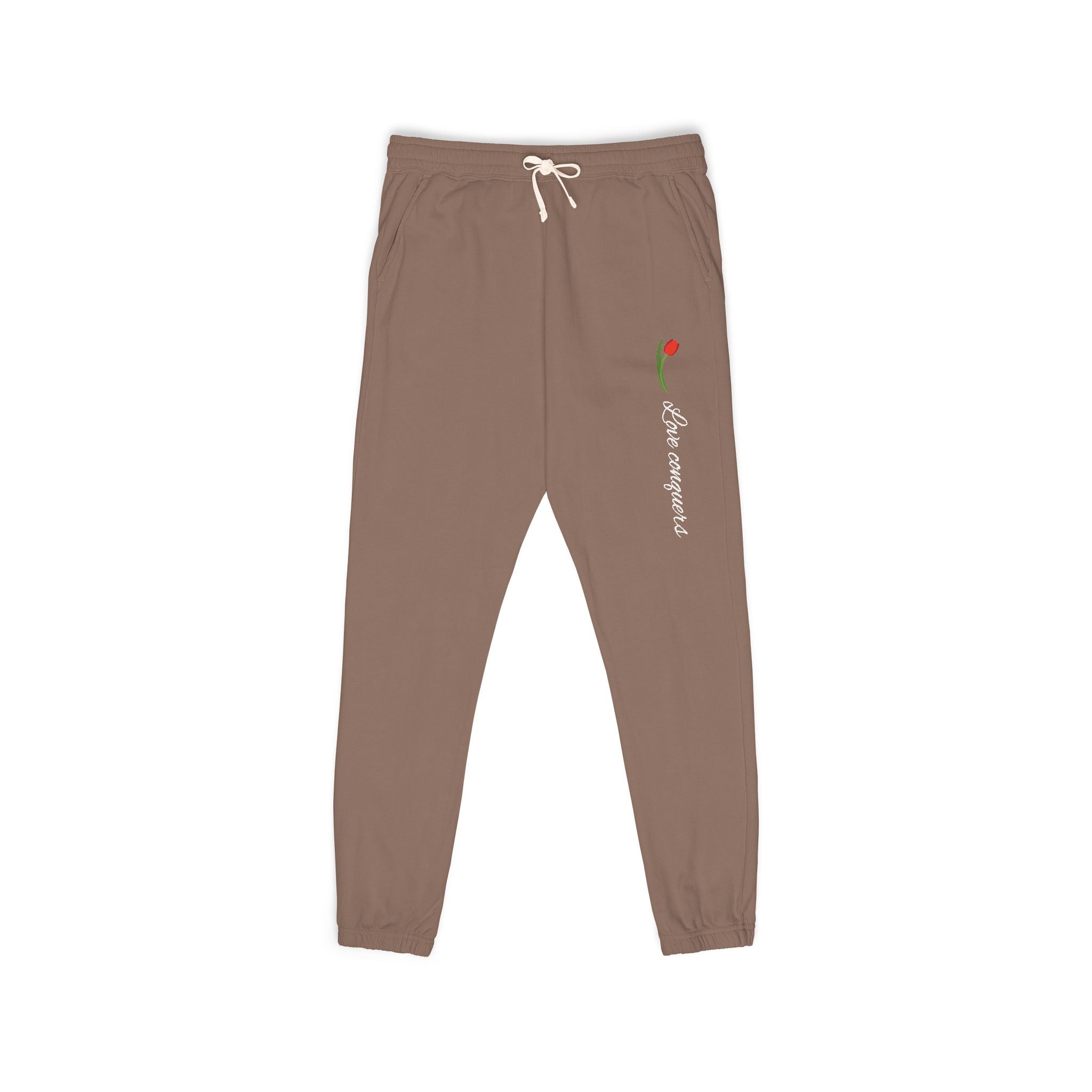 Embroidered Tulip Sweats - Hiraeth Manor