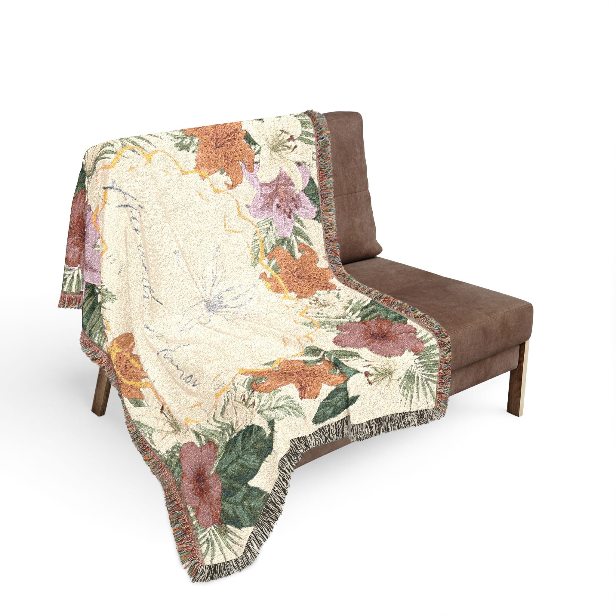 Floral Hiraeth Manor Throw Blanket - Hiraeth Manor