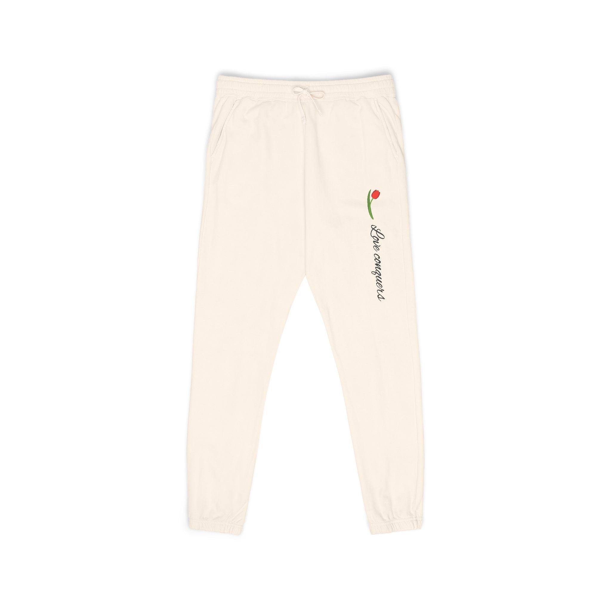 Embroidered Tulip Sweats - Hiraeth Manor