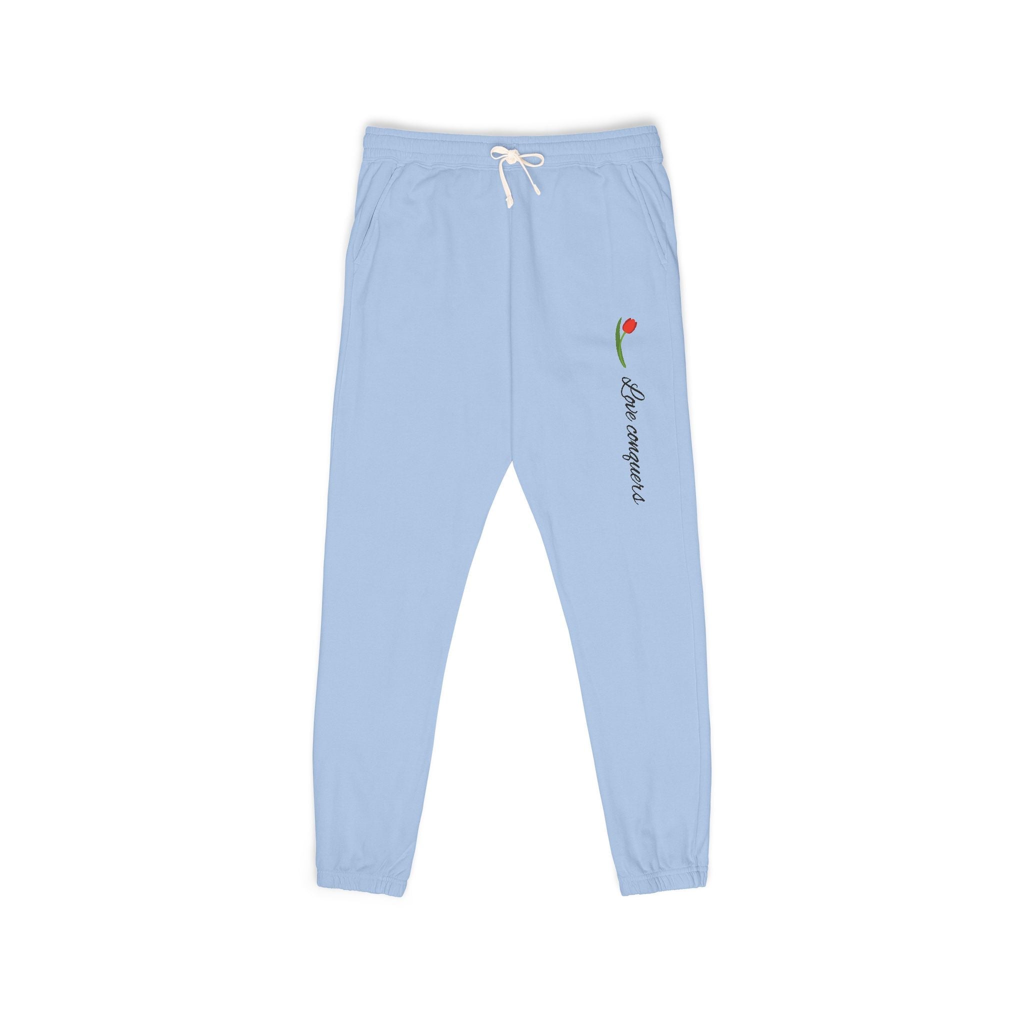 Embroidered Tulip Sweats - Hiraeth Manor
