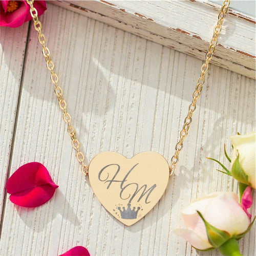 Daughters of the king "Princess" Heart Necklace - Hiraeth Manor